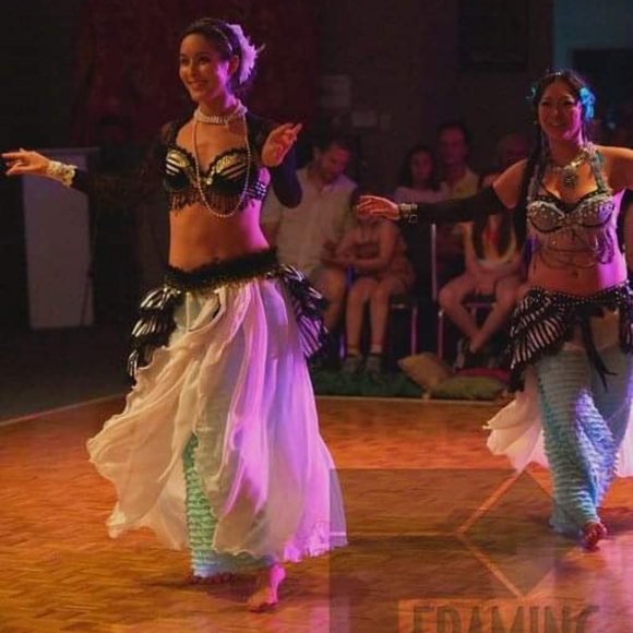 ❄️ 3/$25 Artisan Handmade Turquoise Ruffle Maxi Skirt - Picture 4 of 6